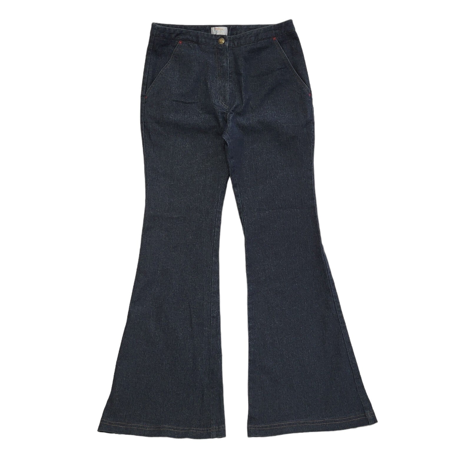Soon Vintage Y2k Dark Blue Bootcut Denim Jeans Women's Size 12 W32 L30