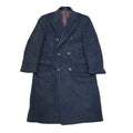 Windsor Wells 80s Grey Wool Button Overcoat Uk Men's Size Large