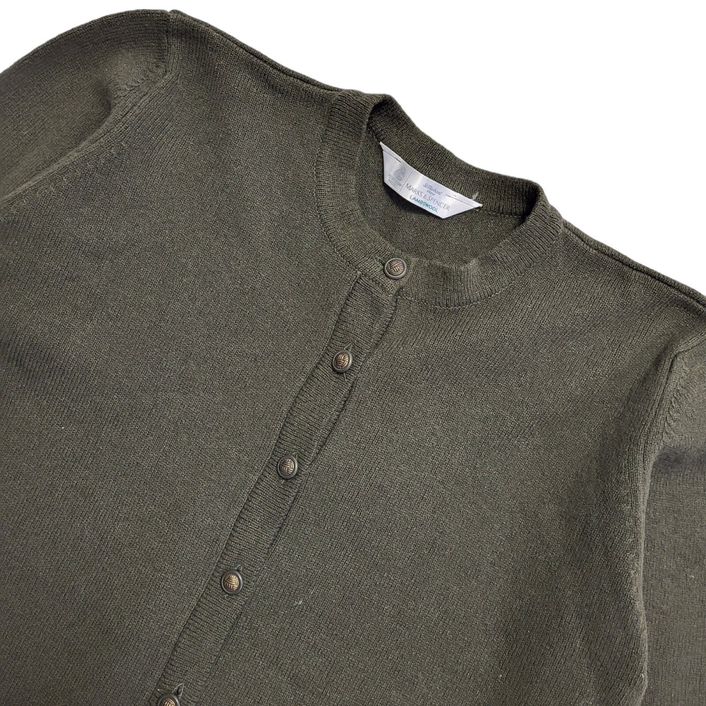 Marks & Spencer 90's Green Button Up Cardigan Womens UK Size 12