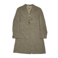 Marks & Spencer Vintage 80s Green Vine Pattern Over Coat Uk 16