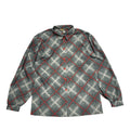 Karting 80s Vintage Grey & Red Patterned Blouse Women's Size 14