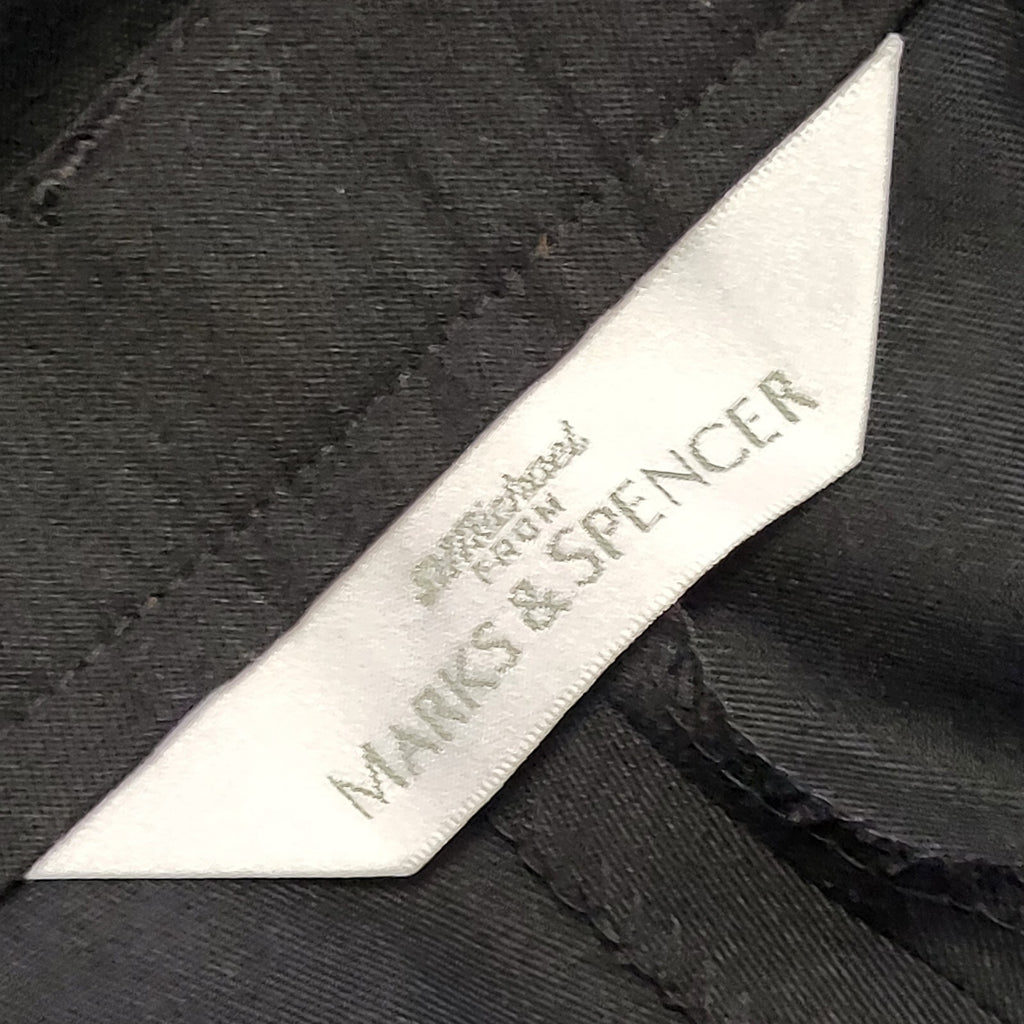 Marks & Spencer 90s Black Tapered Trousers Uk Women's 12 W30 L29