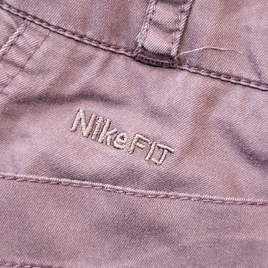 Nike Fit Y2K Maroon Tapered Trousers Womens UK6 W30 L28