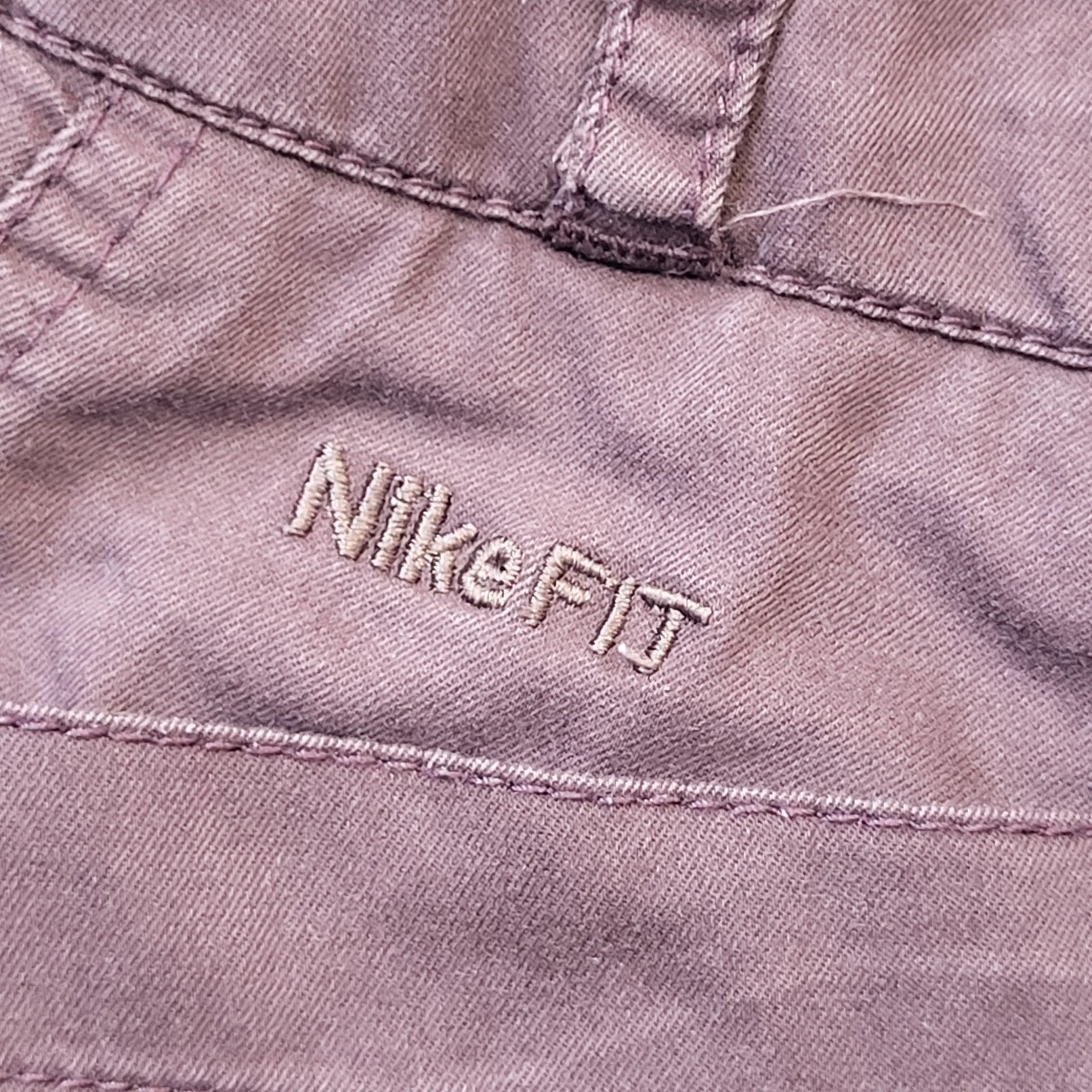 Nike Fit Y2K Maroon Tapered Trousers Womens UK6 W30 L28