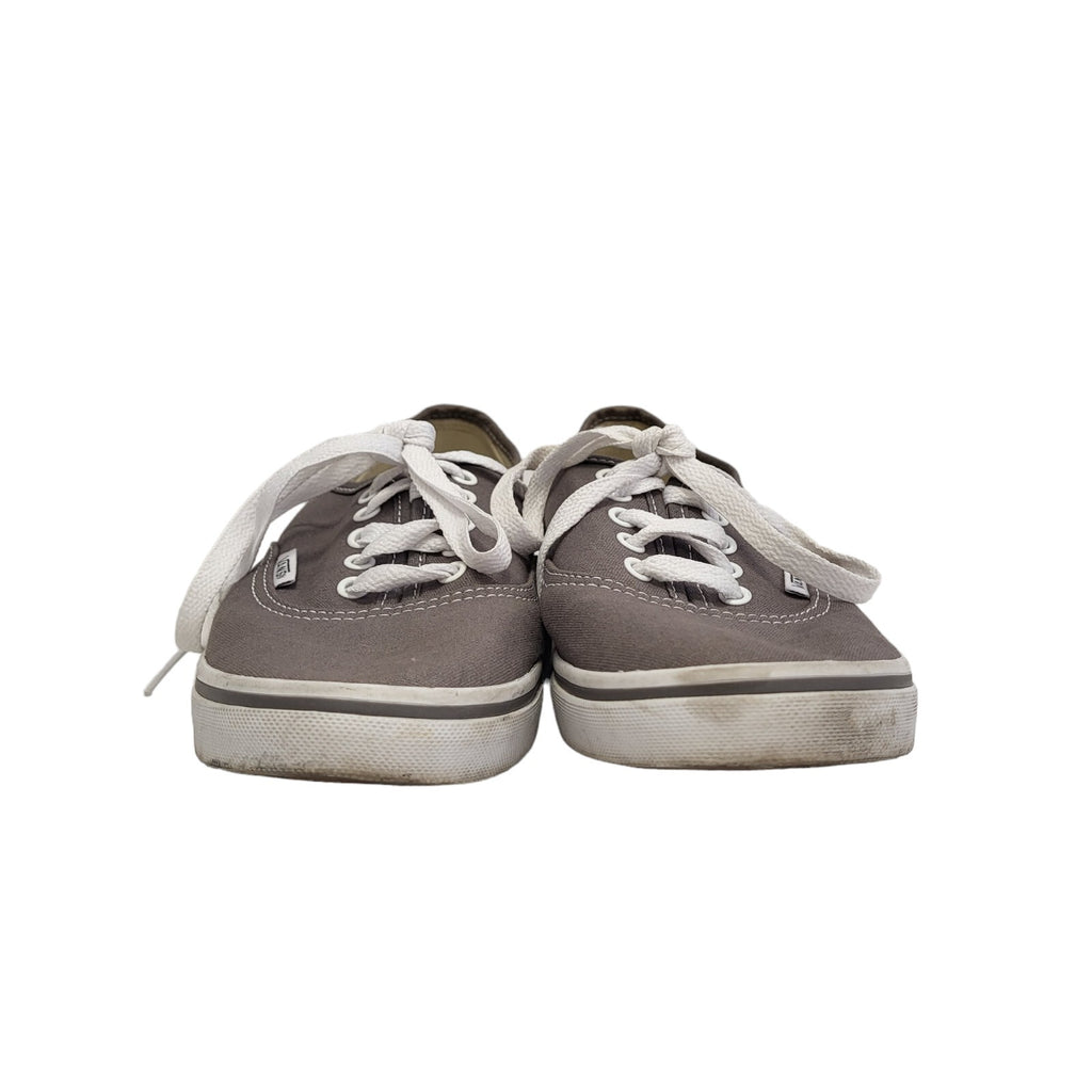 Vans Grey White Lace-up Sports Casual Women's Trainers Uk Size 6