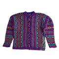 Tulchan Vintage 90's Purple Pink Knitted Cardigan UK Women's Size M