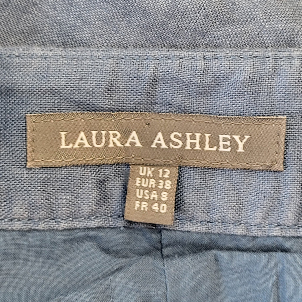 Laura Ashley Y2K Vintage Blue Long Skirt Women's Size 12 W30