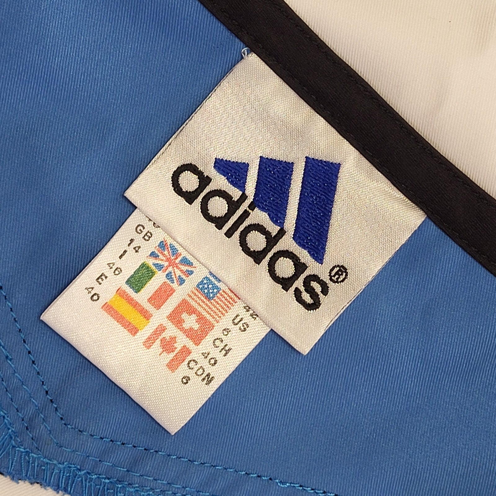 Adidas White Vintage 90's Short Sports Skirt Uk Women's Size 14 W32