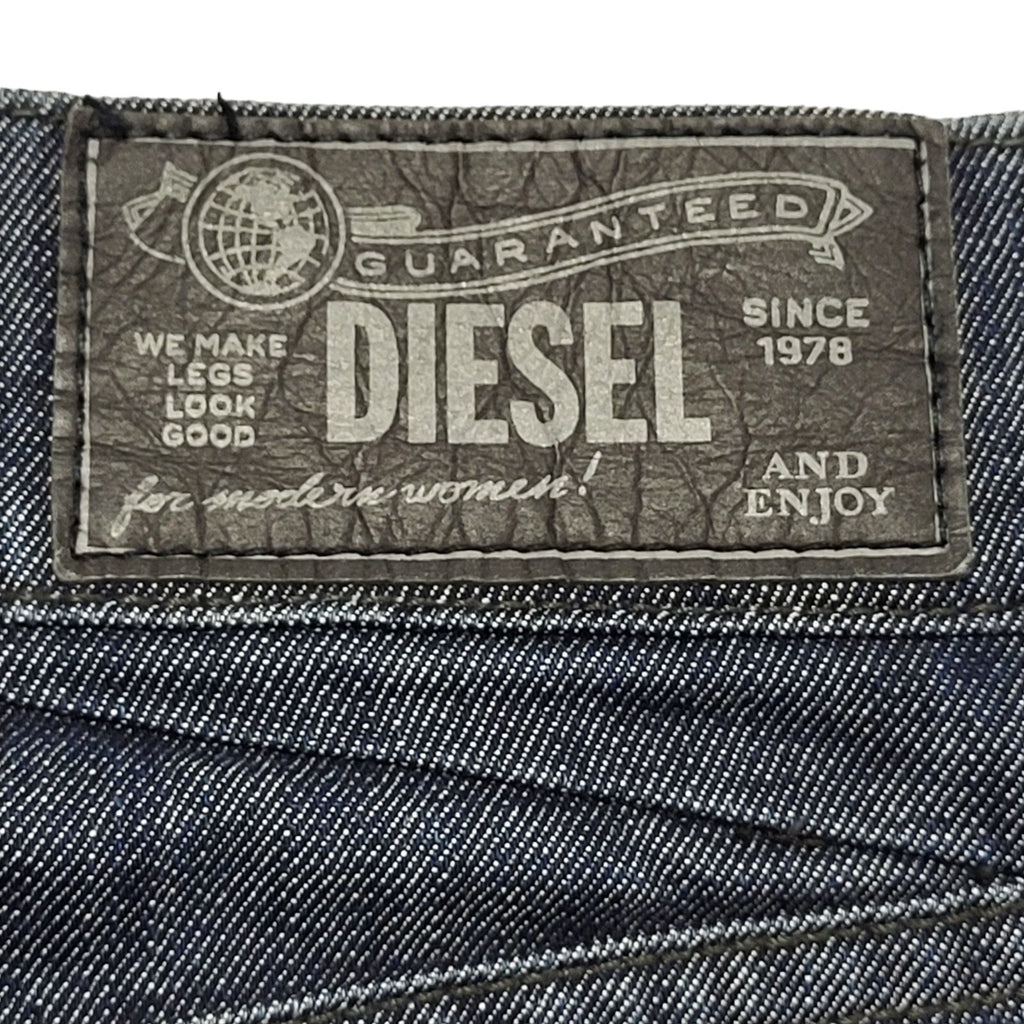 Diesel Dark Blue Denim Mini Skirt Uk Women's W30