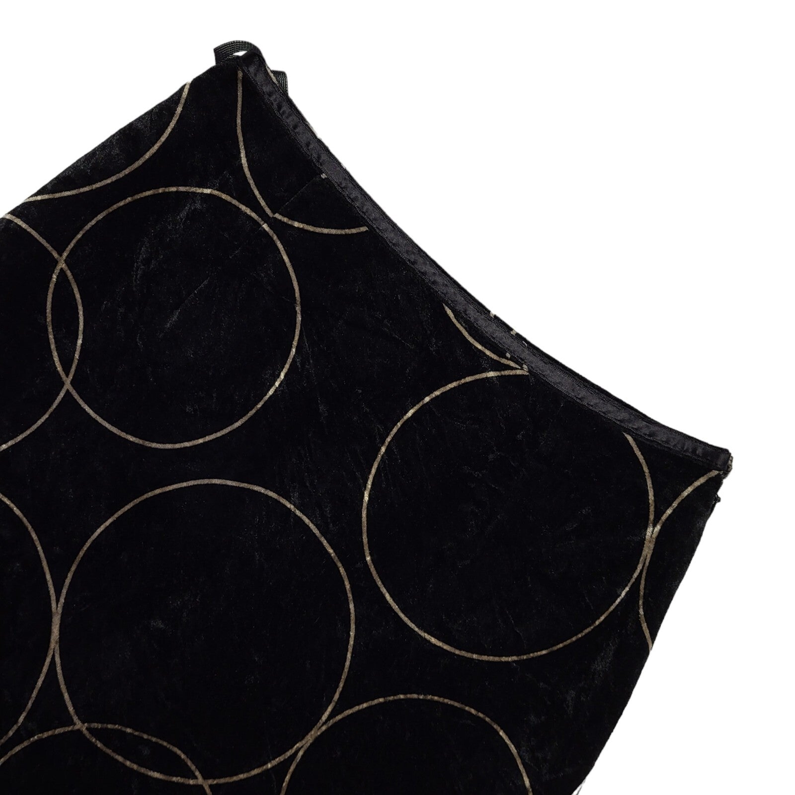 Entertainer Vintage 90's Black Straight Velvet Skirt Uk Women's Size 8 W26