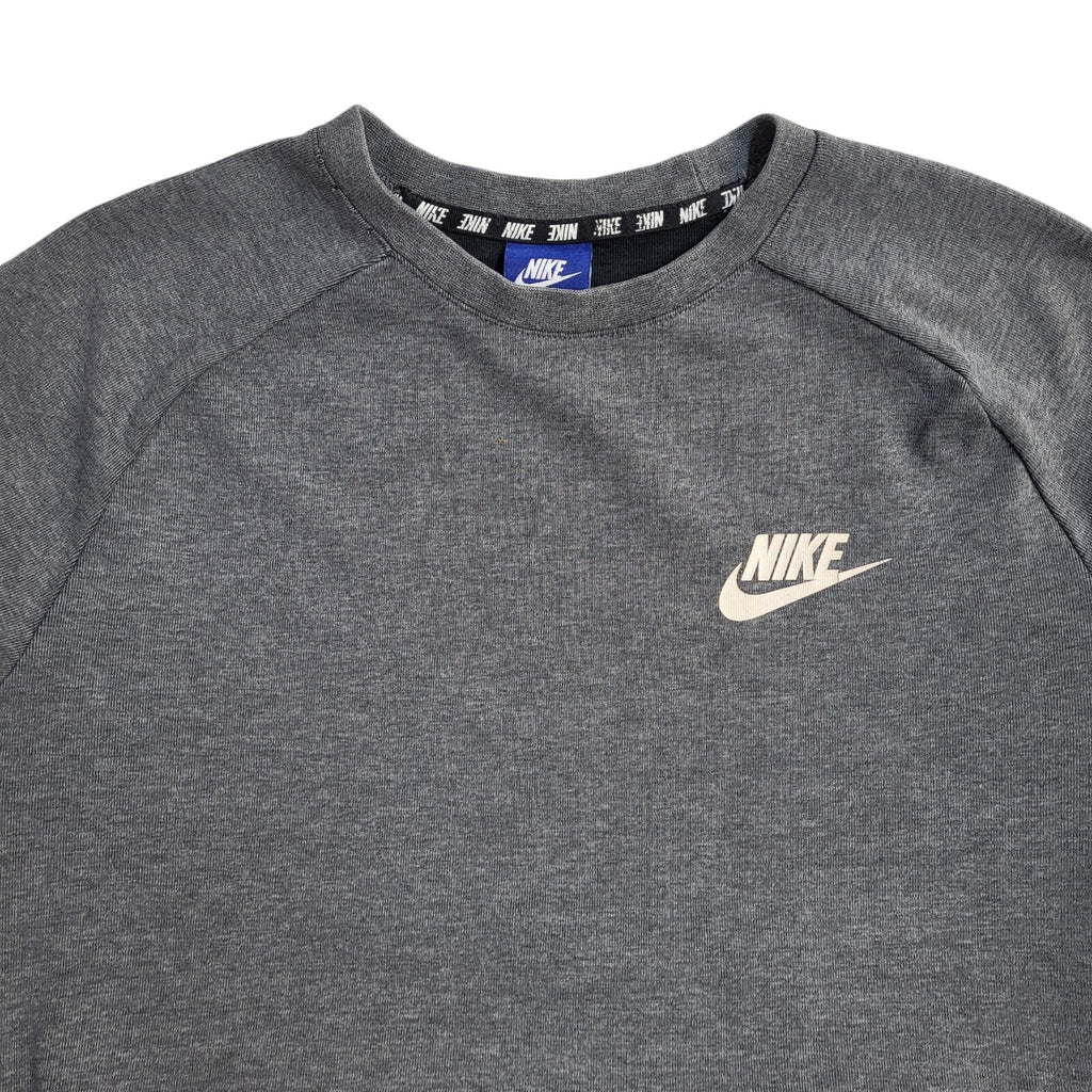 Nike Grey Y2K Crew Neck Sports Sweatshirt UK Men's Size M