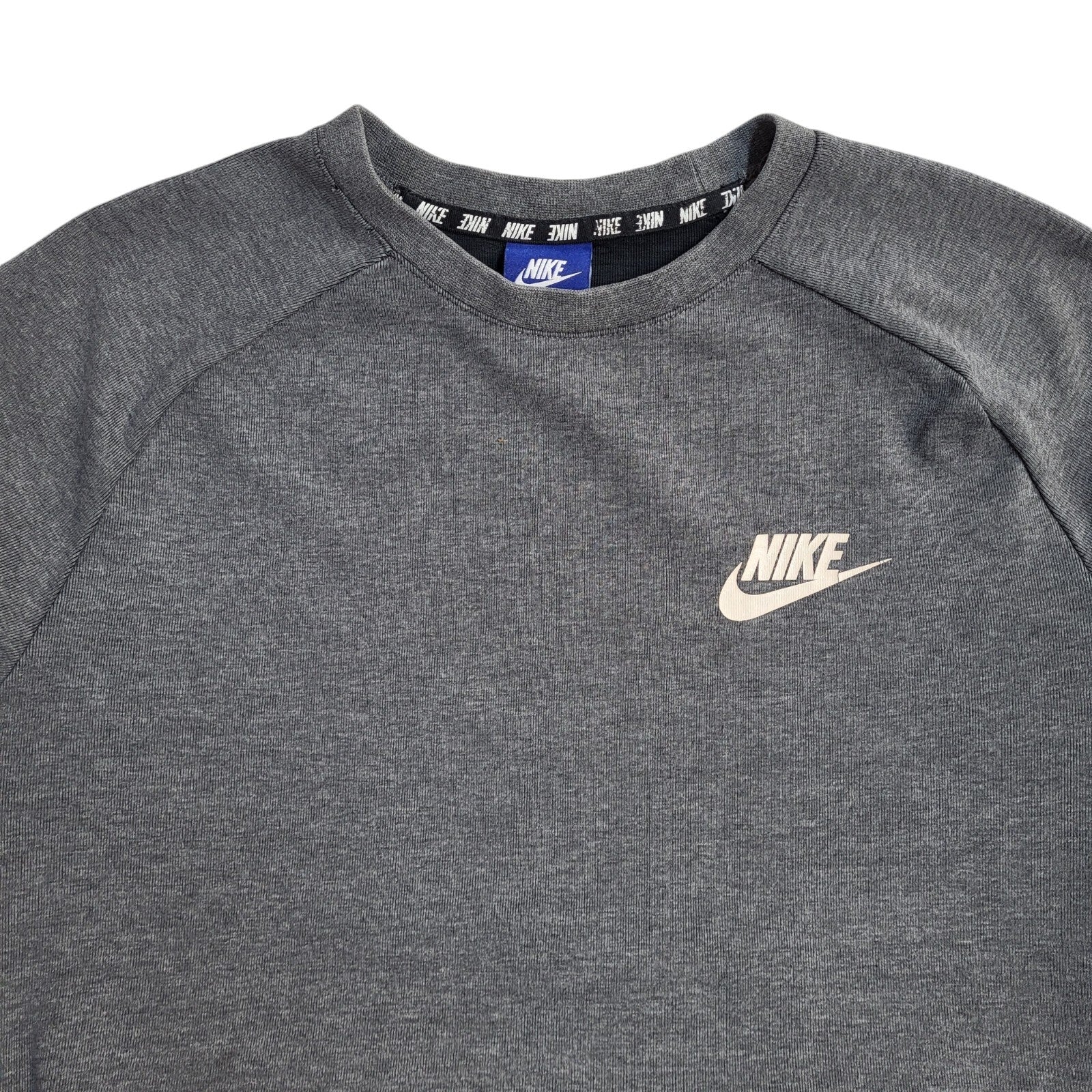 Nike Grey Y2K Crew Neck Sports Sweatshirt UK Men's Size M