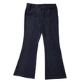 Bay Black Y2K Vintage Striped Bootcut Trousers Women's Size 14 W32 L31