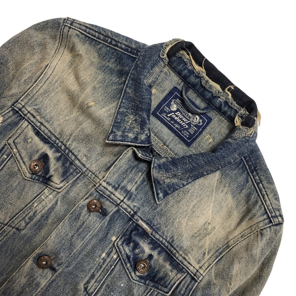 Diesel Blue 90s Vintage Button Denim Jacket Uk Women's Size Small