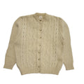 Littlewoods 80s Vintage Cream Wool Blend Cardigan Women's Size 18