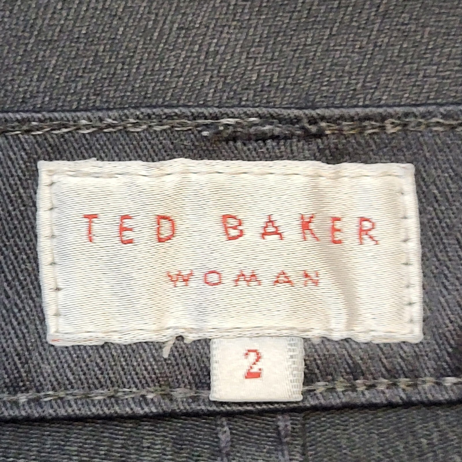 Ted Baker Black Cropped Smart Casual Trousers Women's Size 8 W26 L23