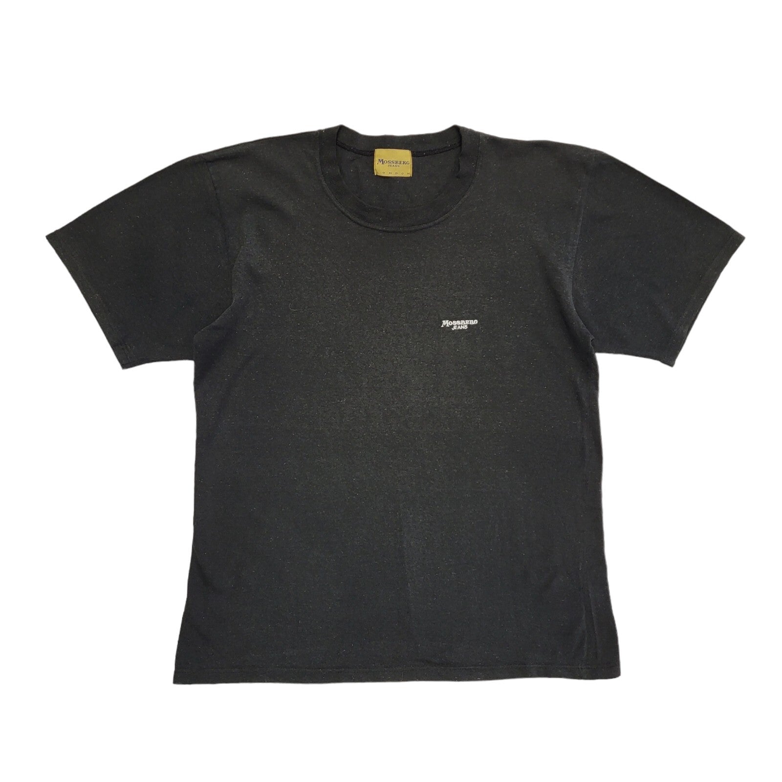 Mossberg London Vintage 90's Black Slim Fit Short Sleeve T-Shirt Mens Size M