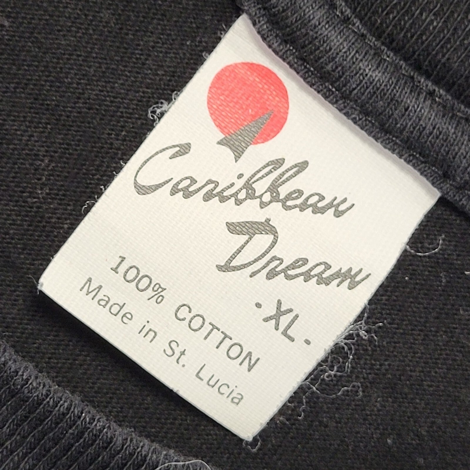 Caribbean Dream Vintage 90s Black Barbados Short Sleeve T-Shirt Mens Size XL