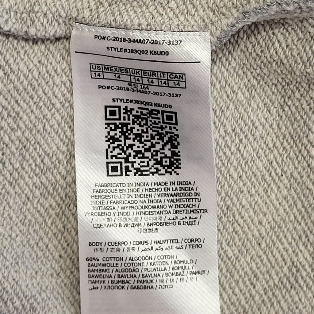 GUESS Vintage Y2K Grey Crew Neck Sweatshirt Girls Age 14 years