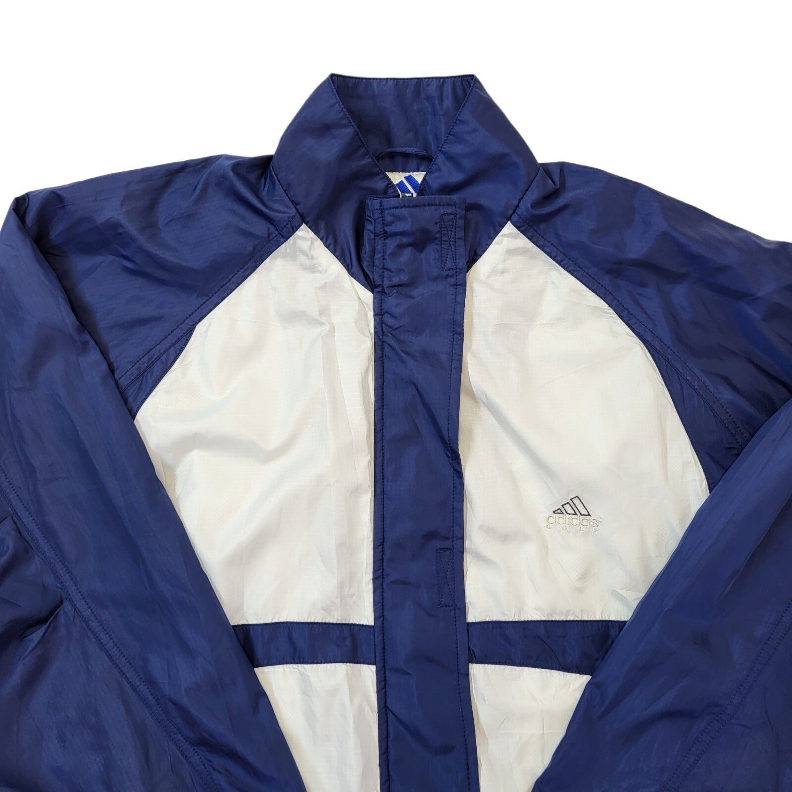 Adidas 90s Vintage Blue & White Lightweight Sports Jacket Women's Size 16