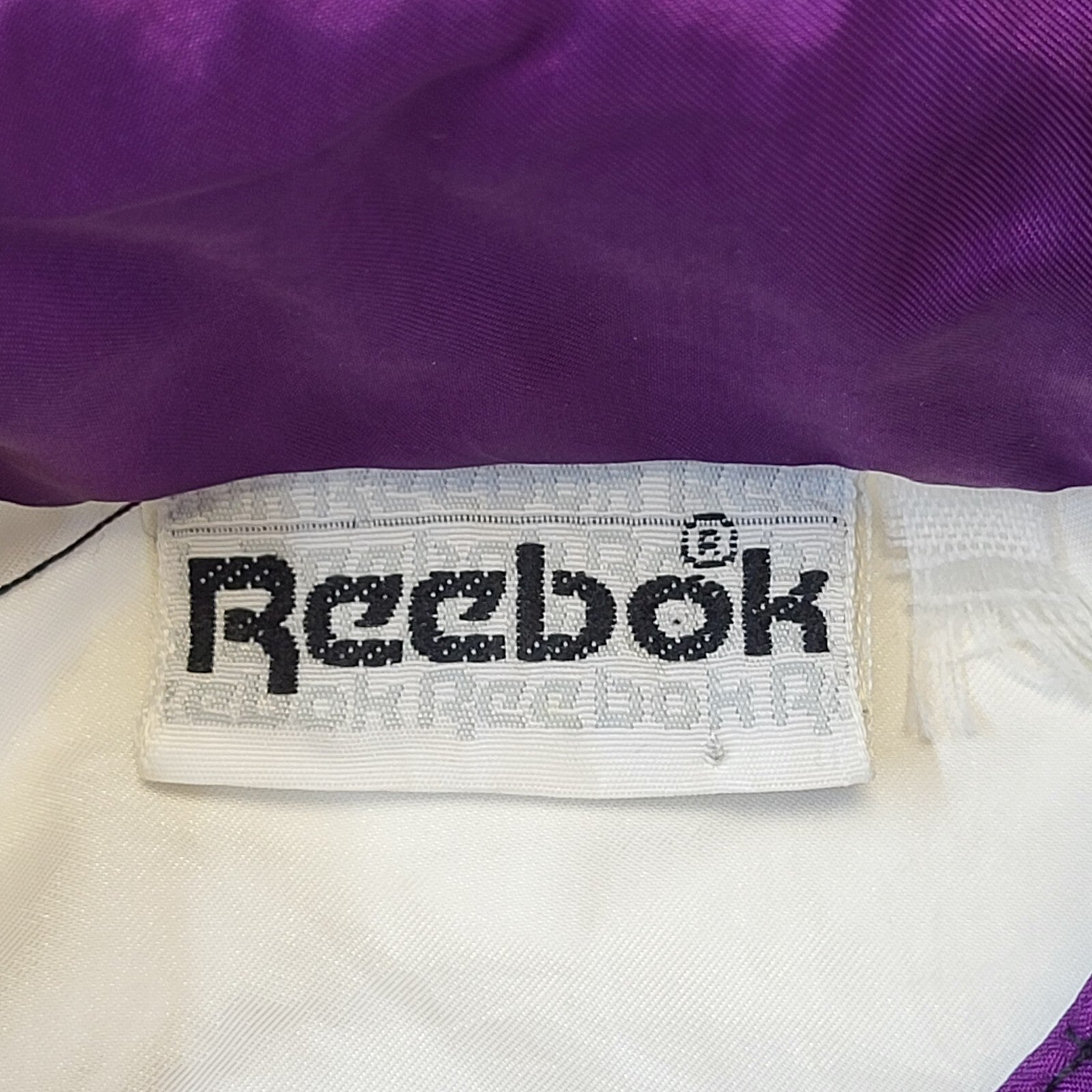 Reebok 80s Vintage Tennis White & Purple Lightweight Sports Jacket Men's Size L