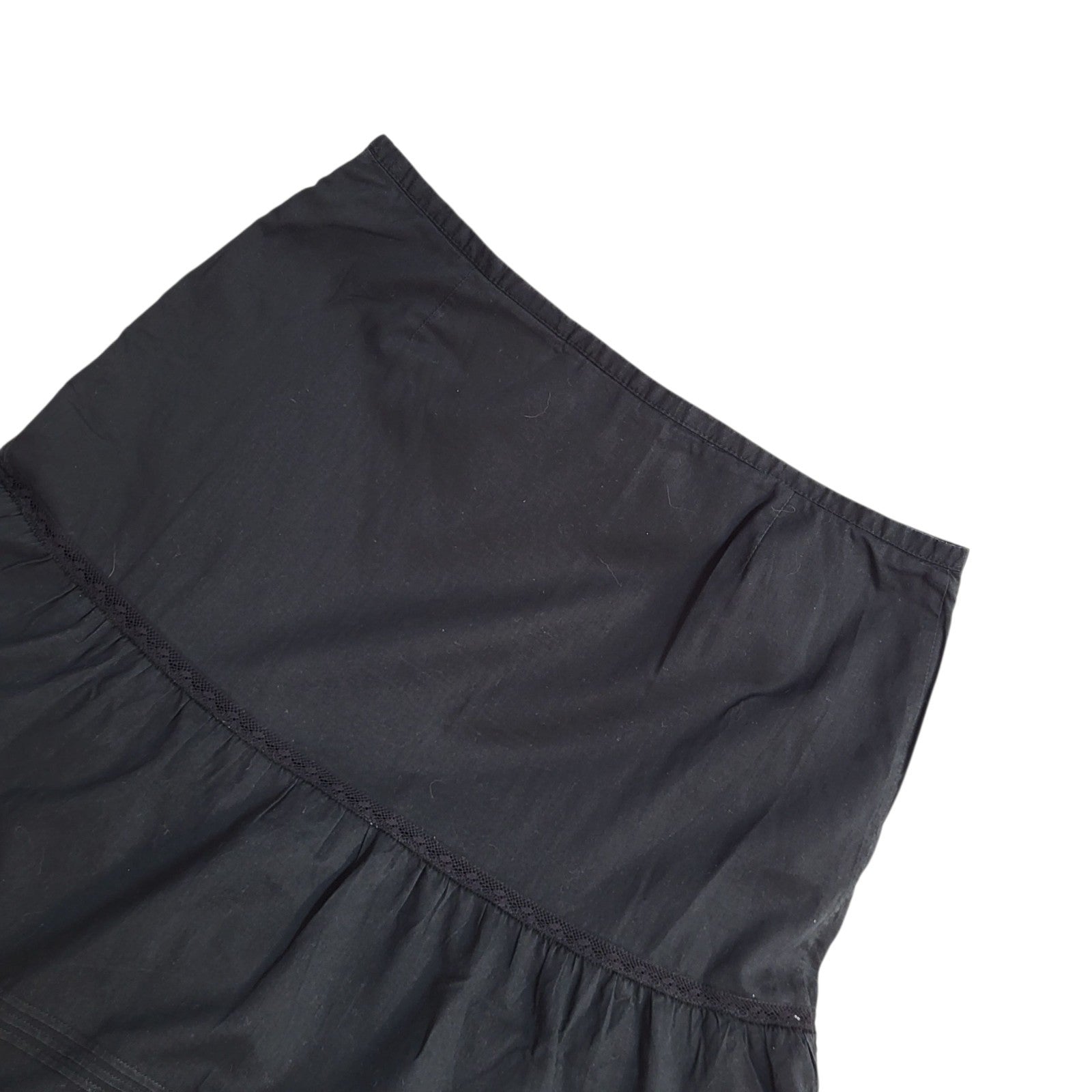 Tommy Hilfiger  Y2K Skirt A-Line Black Knee Length Women's UK 10 W28 (usa 6)