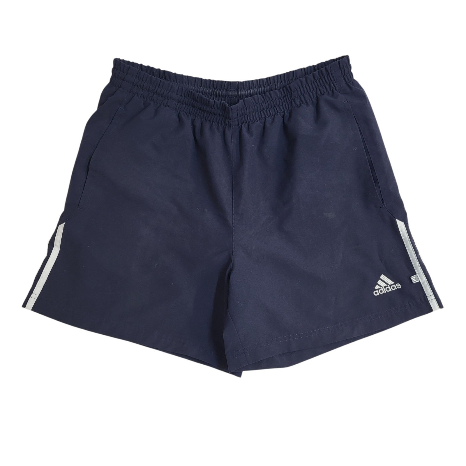 Adidas Shorts Vintage 90's Navy Sport With Pockets Uk Men's Size L