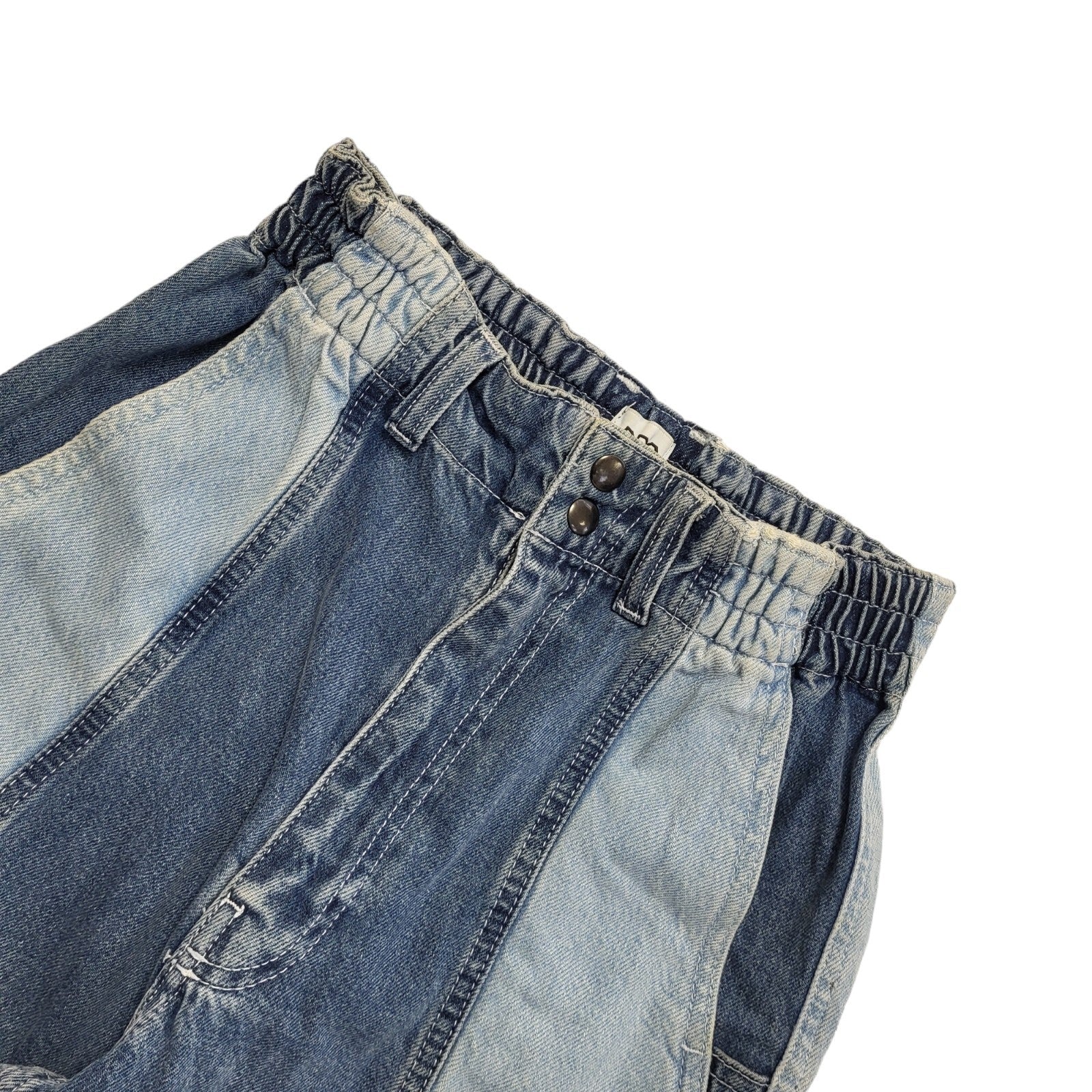 BDG Y2K Blue Patchwork  Tapered Leg Denim Jeans Women's Size 8 W26 L30