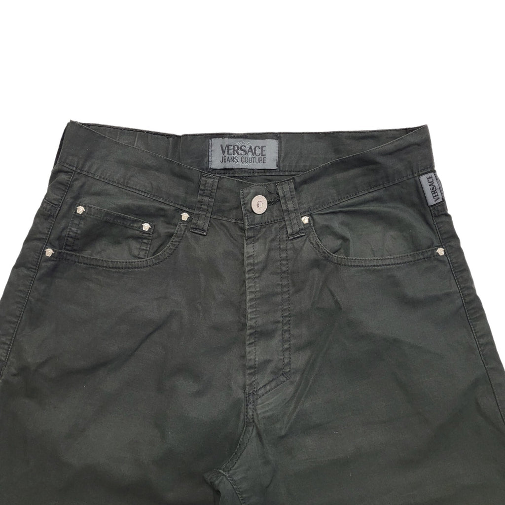 Versace Vintage 90's Black Straight Leg Jeans Uk Women's Size 10 W28 L27