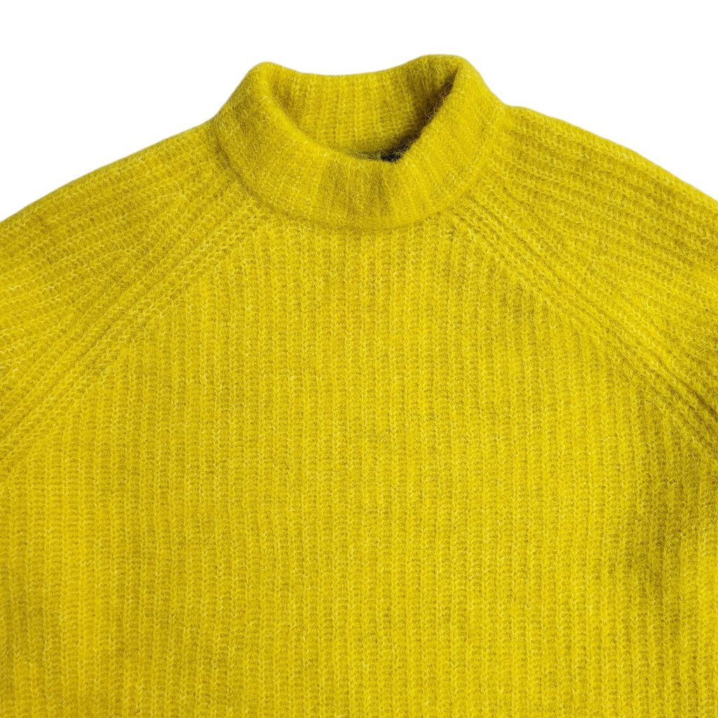 Superdry Yellow Round Neck Modern Alpaca Blend Jumper BNWT UK Women's Size 12