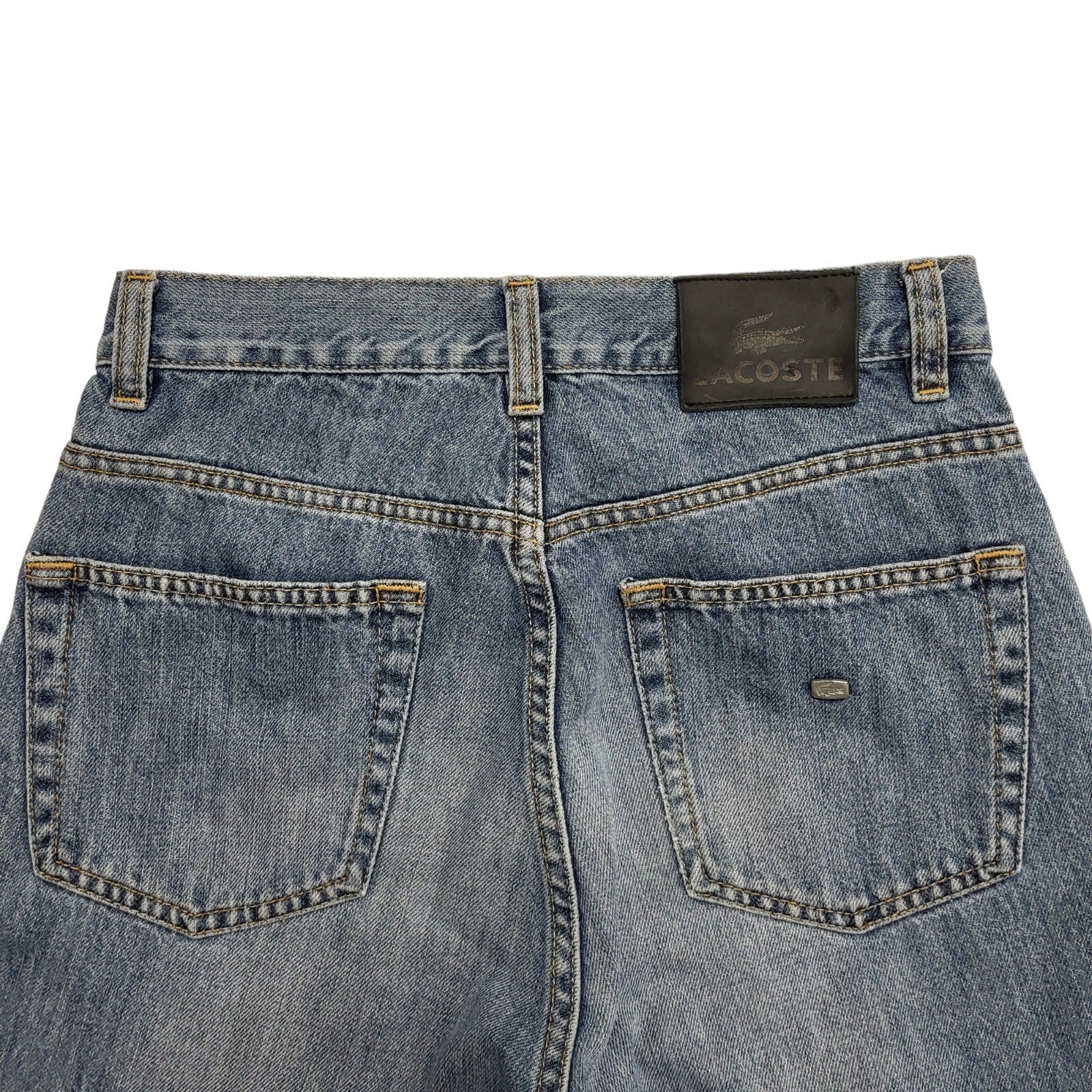 Lacoste 90s Light Blue Straight Leg Denim Jeans Mens W30 L34