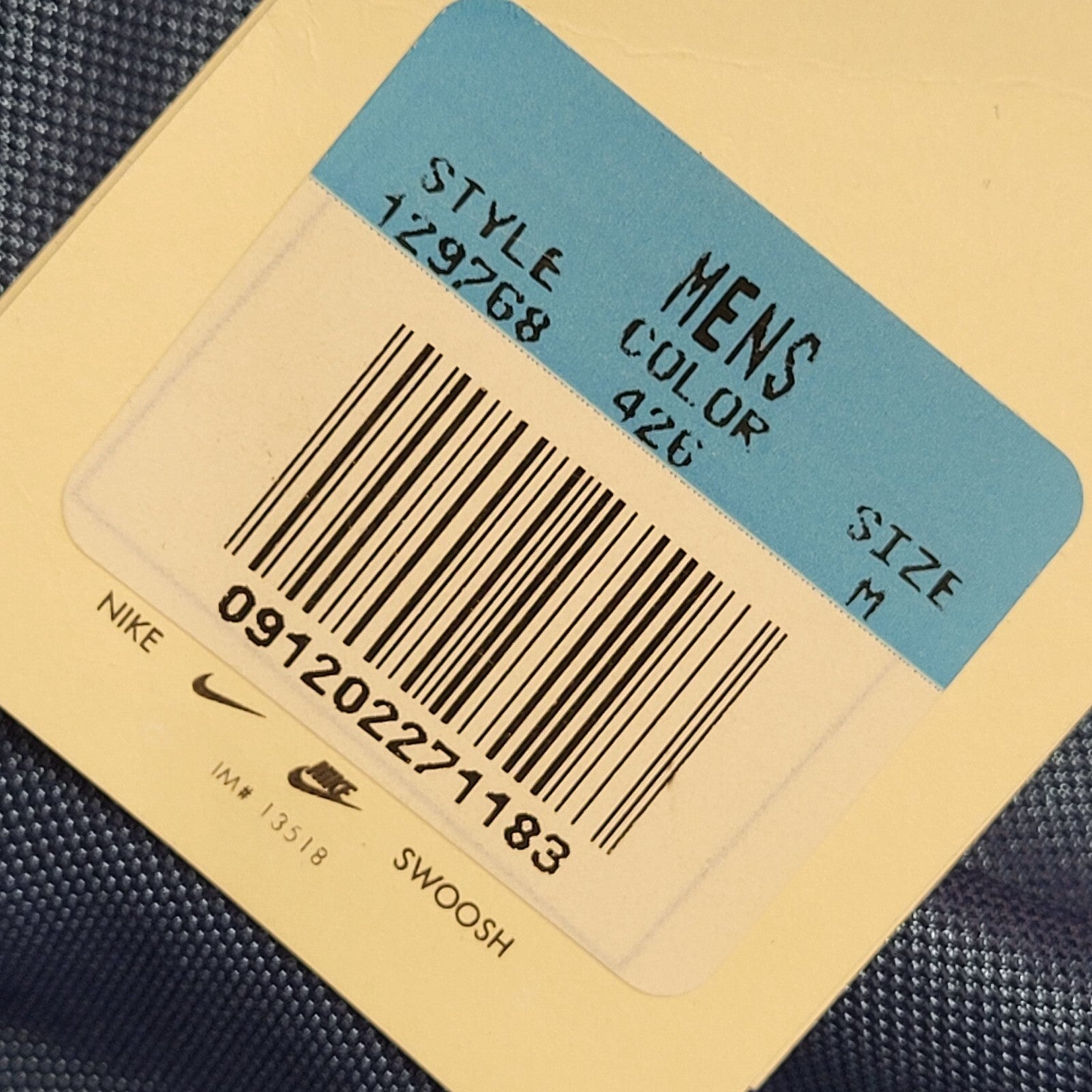 Nike Vintage 90's Blue 1/4 Zip Sports Top BNWT Mens UK Size M