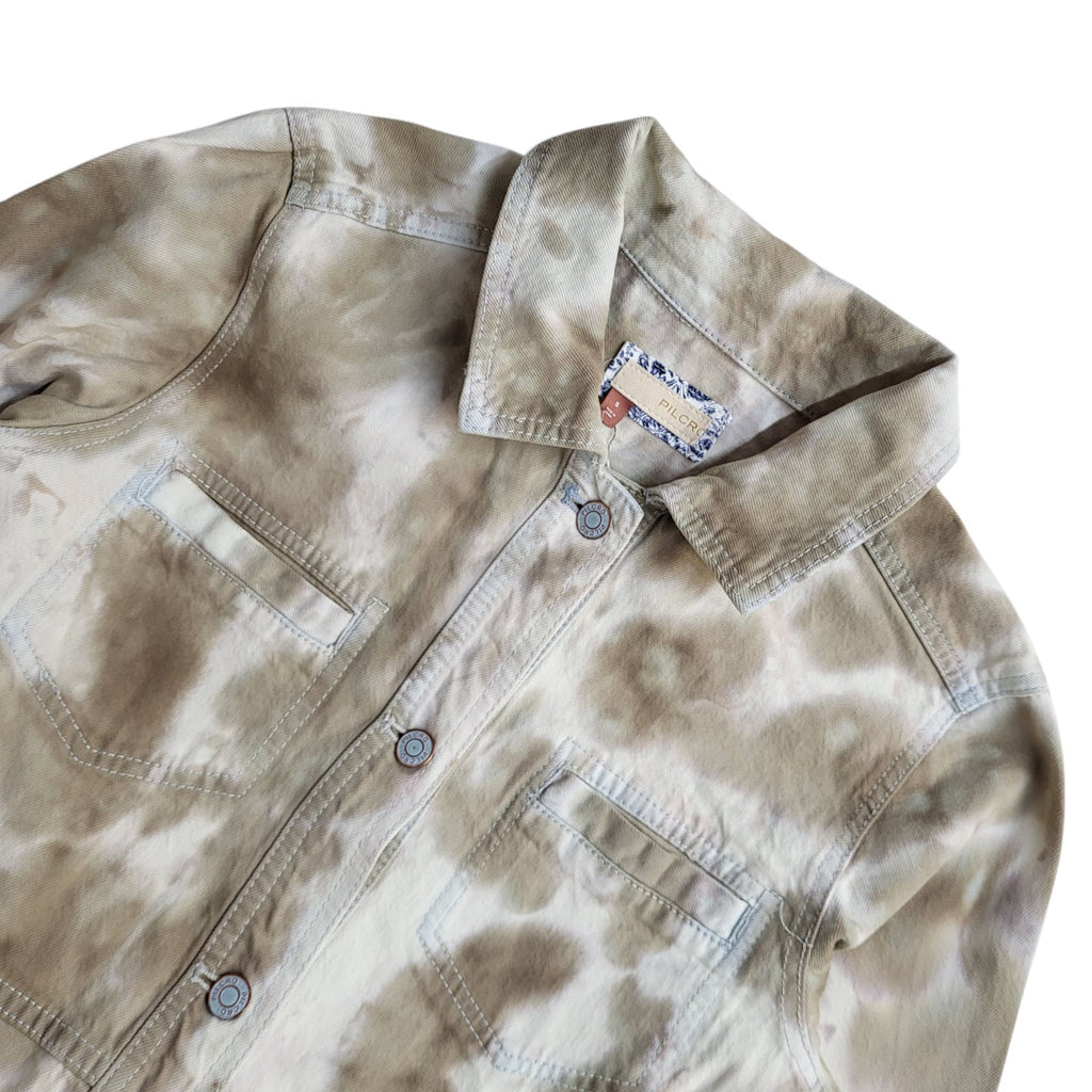 Anthropologie Denim Jacket Bnwt Y2k Beige UK Women's Size S