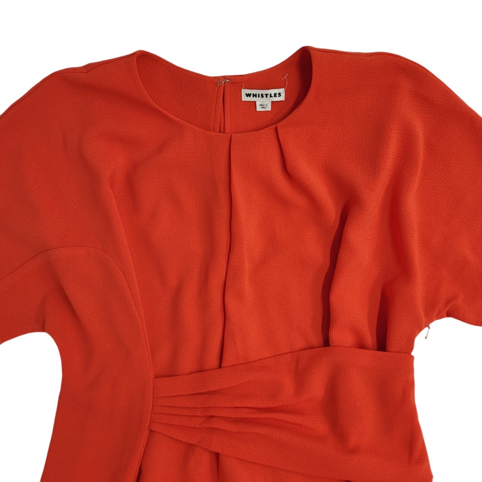 Whistles Vintage Y2K Red Short Sleeve Top UK Women's Size 16
