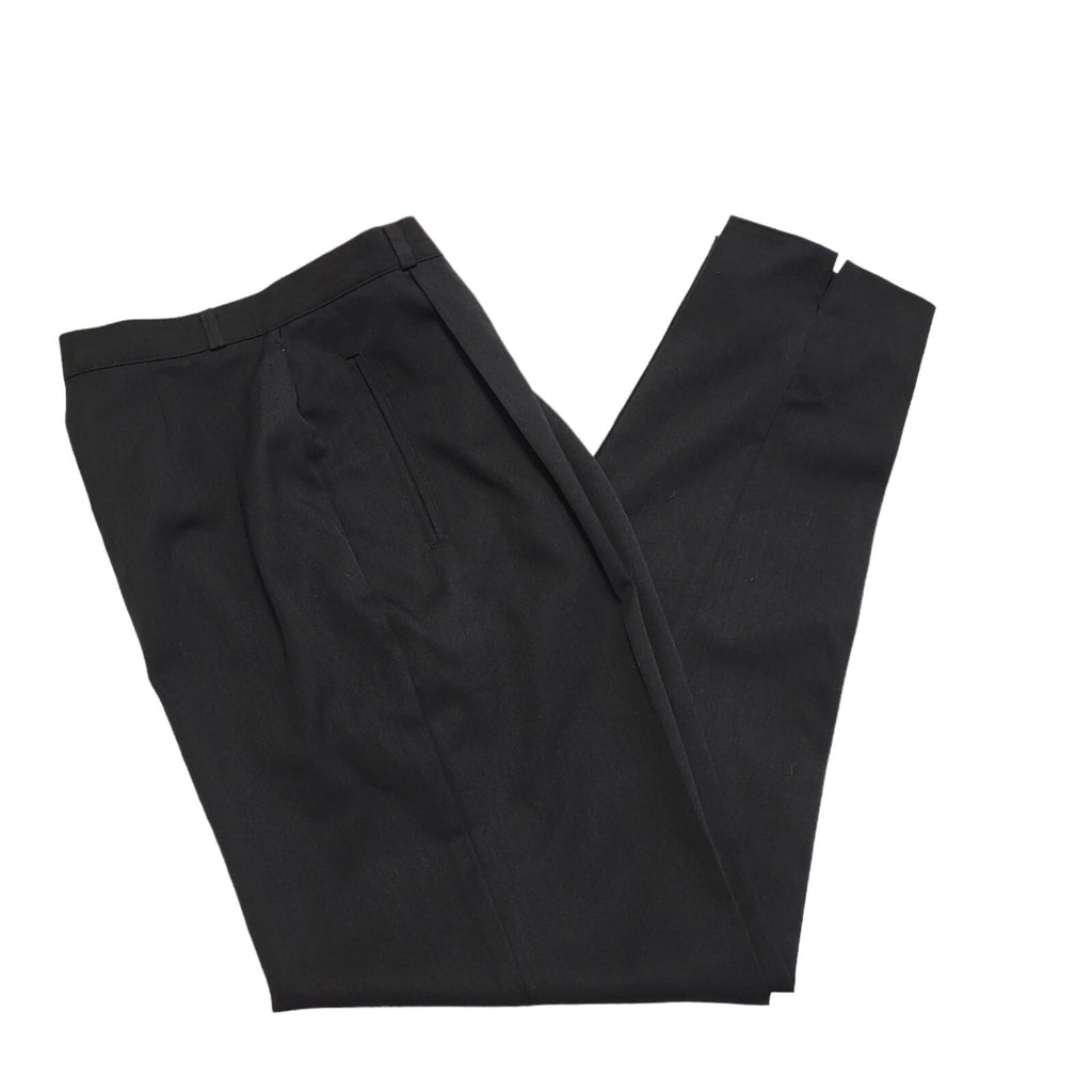 Marks & Spencer 90s Black Tapered Trousers Uk Women's 12 W30 L29