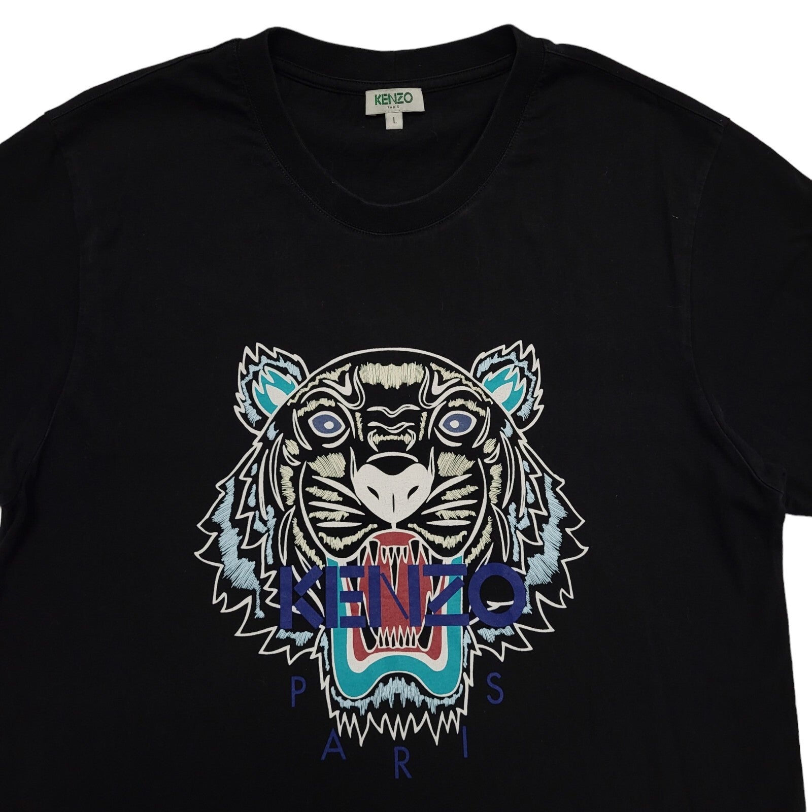 Kenzo Paris Y2K Black Short Sleeve T-Shirt Men's Size Large