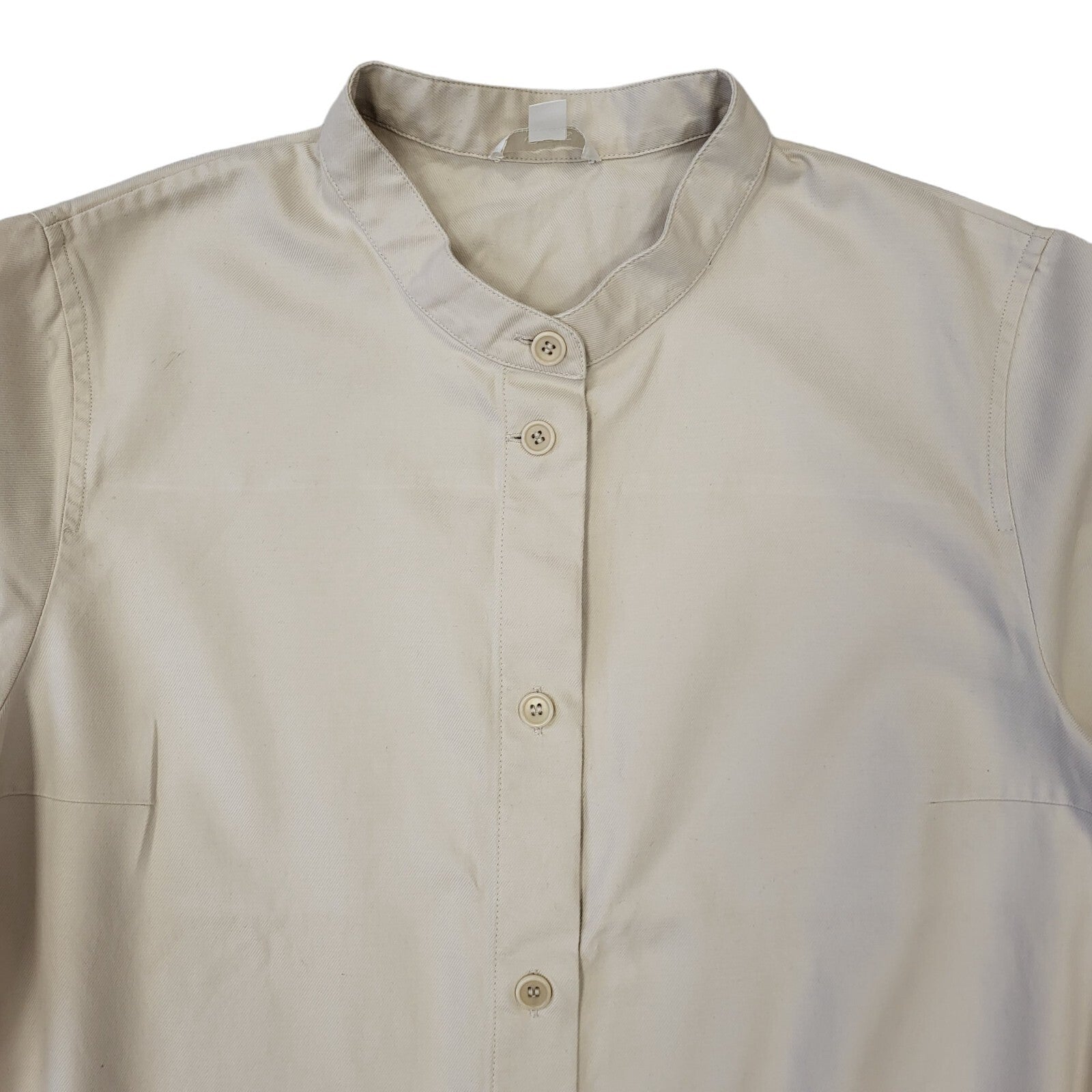 Cos Vintage Y2K  Beige Short Sleeve Shirt Dress UK Women's Size 18