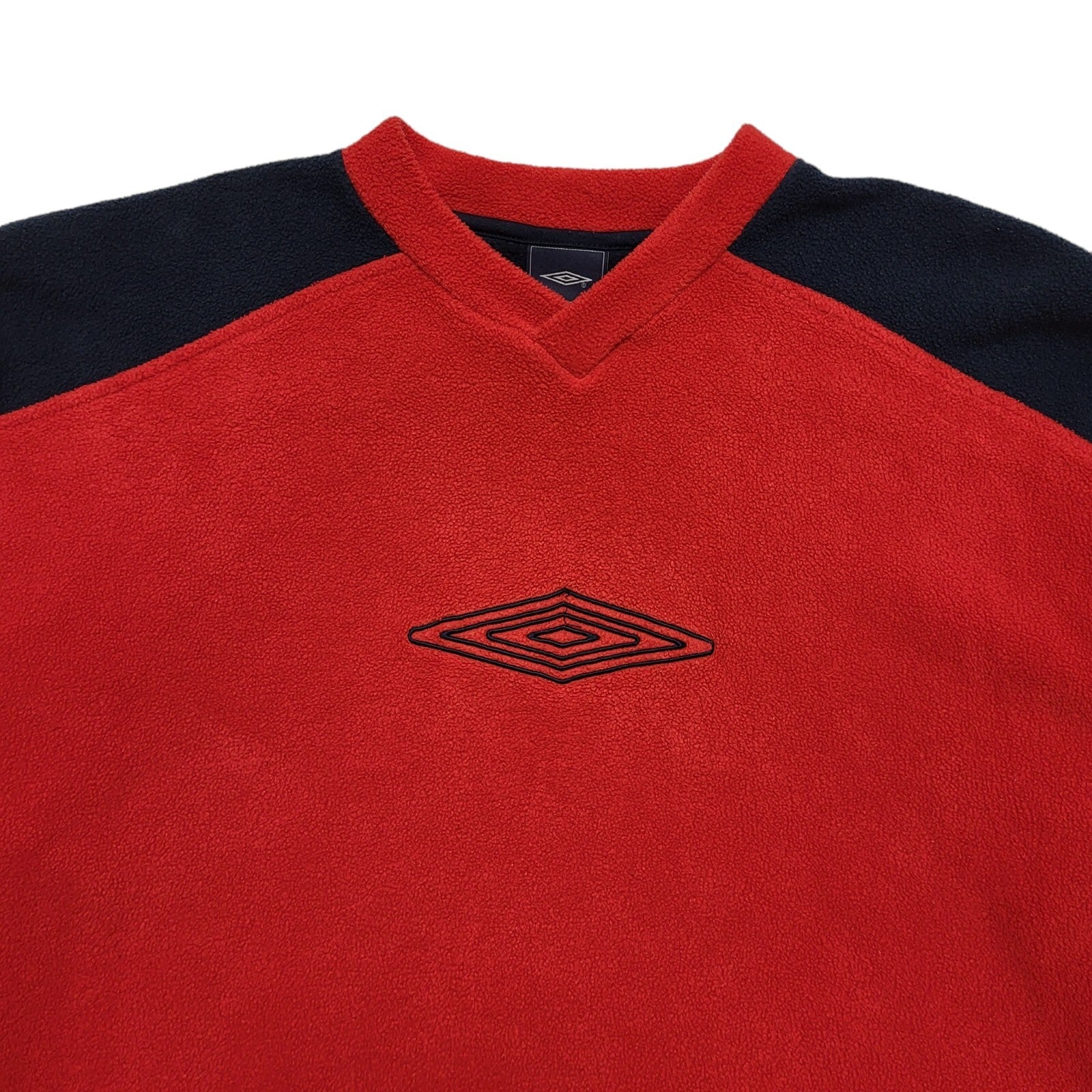 Umbro Vintage 90's Red Fleece Sports Sweatshirt Mens UK Size L