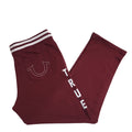 True Religion Y2K Burgundy Tracksuit Bottoms Straight Men's 3XL W40 L30