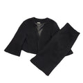 E-Basics 90s Vintage Black 2 Piece Skirt Suit Uk Women's Size 16 W34
