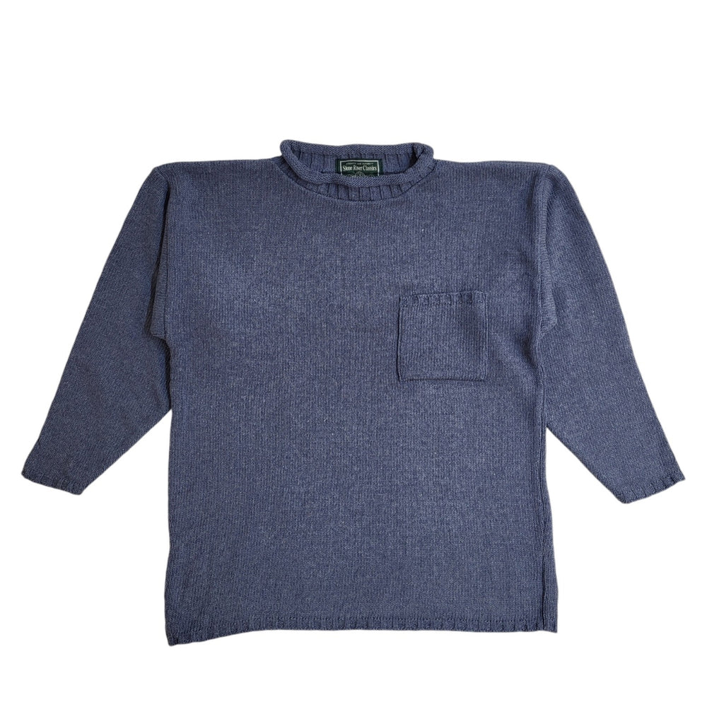 Stone River Classics 90's Blue Round Neck Jumper UK Women's Size M