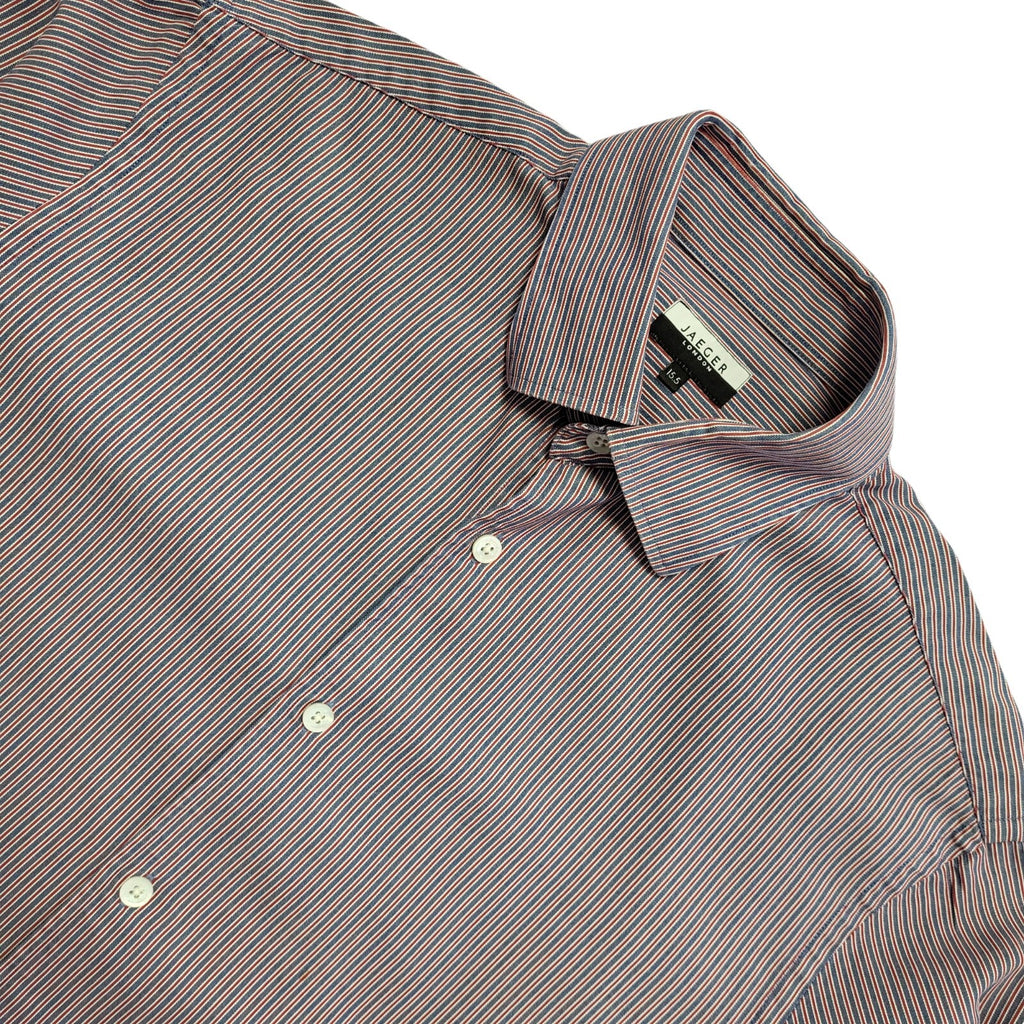 Jaeger Vintage Y2K Blue & Red Check Long Sleeve Shirt Uk Men's Size L