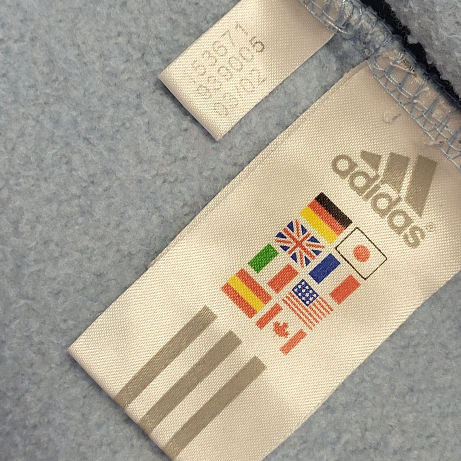 Adidas Vintage Y2K Baby Blue Sports Sweatshirt Girls Age 10-12 years