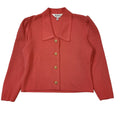Bellino 80s Vintage Pink Wool Blend Cardigan Women's Size 12 Eu 40