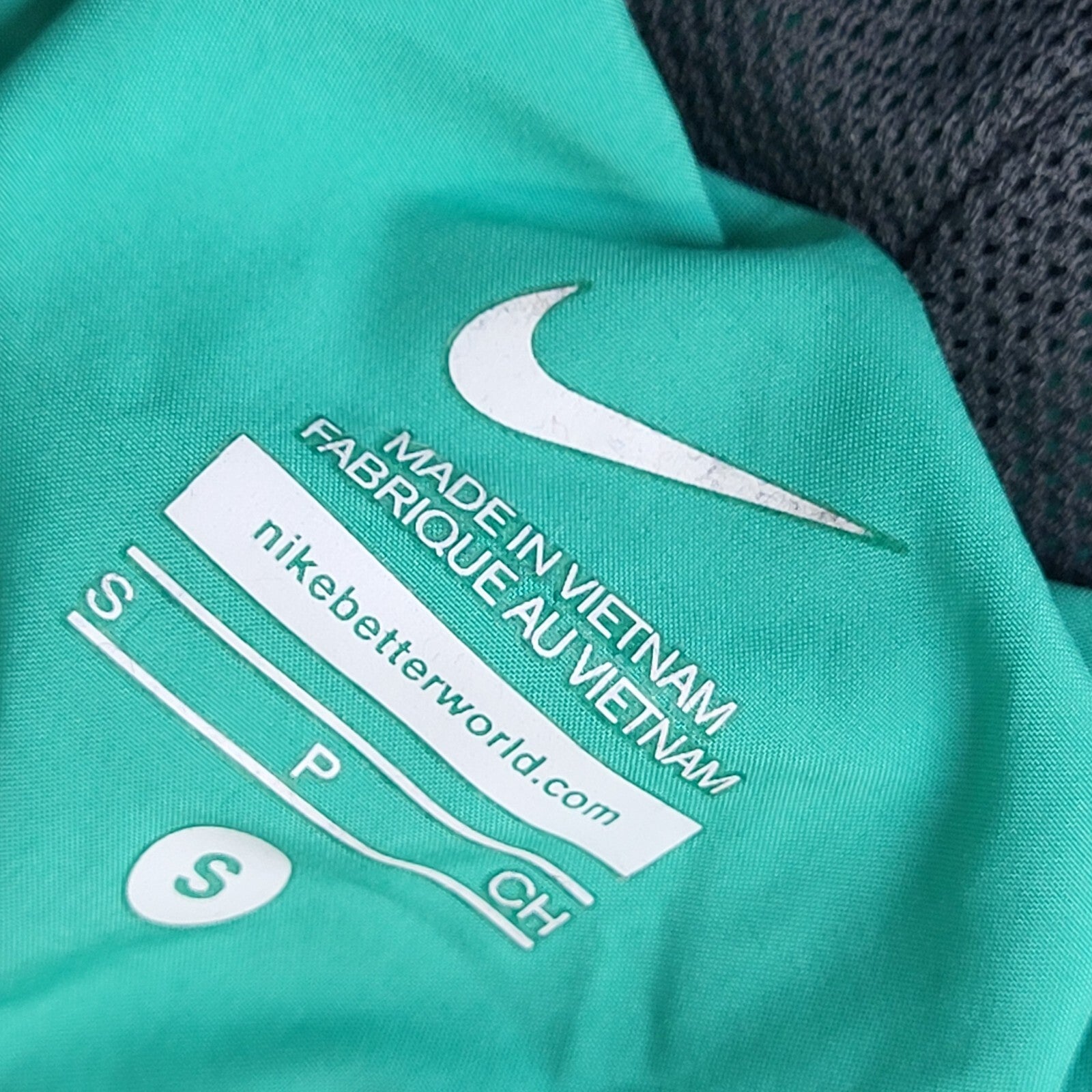 Nike Green Vintage Y2k Hooded Sports Jacket UK Women's Size Small