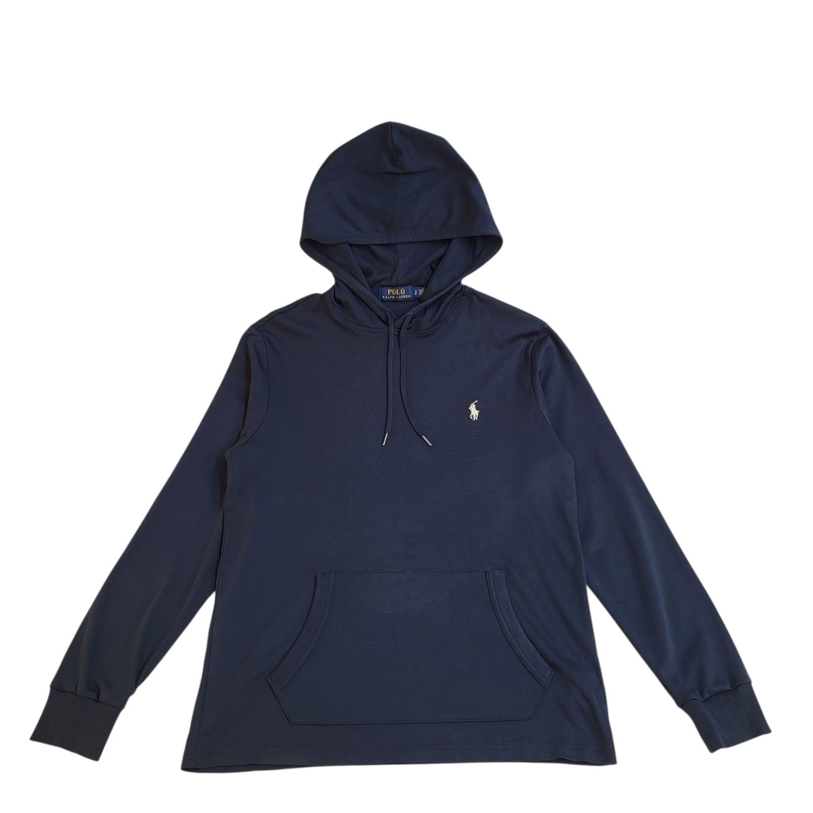 Polo Ralph Lauren Sports Hoodie Navy Blue Pullover UK Women's Size S