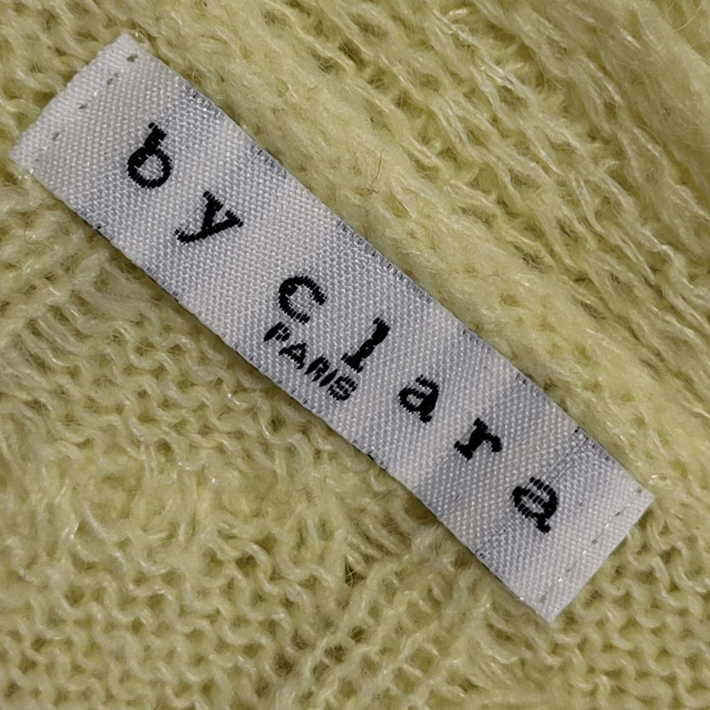 Clara Vintage 90's Yellow Cropped Ruffle Button Up Cardigan UK Womens Size 20