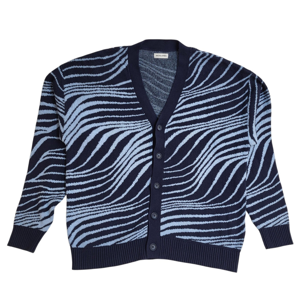 Jack & Jones Cardigan Vintage Y2K Blue UK BNWT Men's Size 2XL