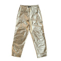 Desigual Dress Trousers Gold Tapered Leg Uk Women's M W28 L26
