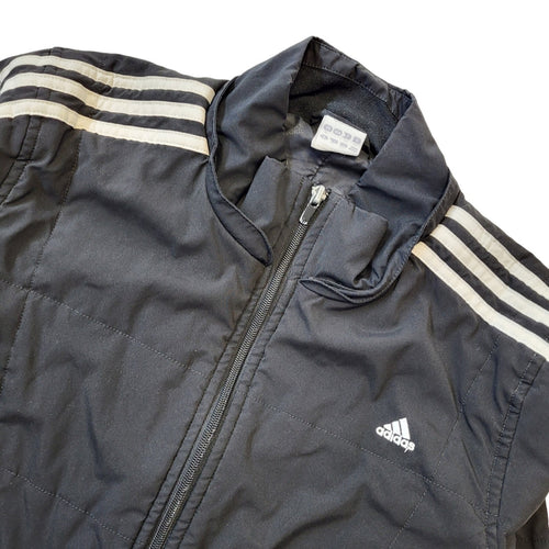 Adidas Y2K Vintage Black & White Zipped Up Sports Jacket Women's Size 16